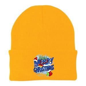 Cute Merry Christmas Word Decoration Knit Cap Winter Beanie