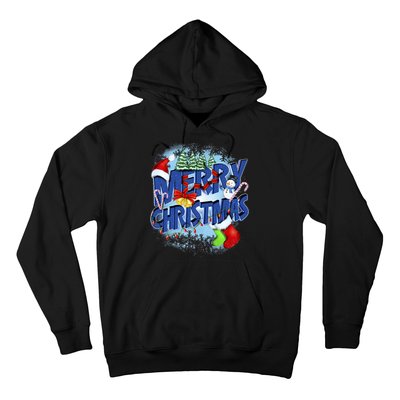 Cute Merry Christmas Word Decoration Hoodie