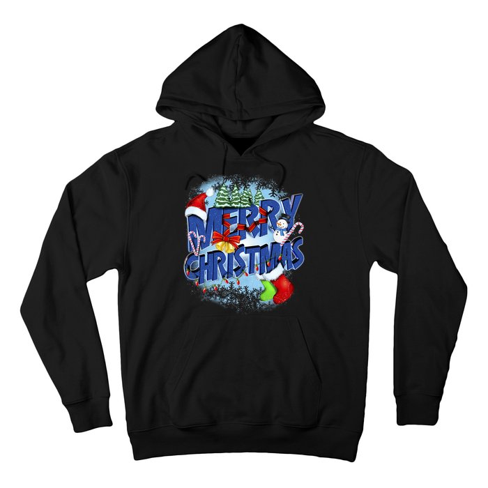 Cute Merry Christmas Word Decoration Hoodie