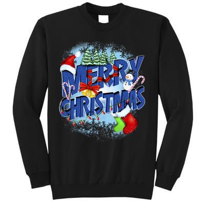 Cute Merry Christmas Word Decoration Sweatshirt