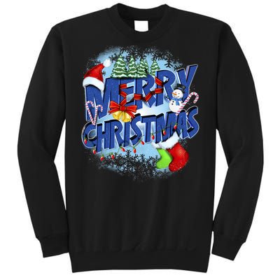 Cute Merry Christmas Word Decoration Sweatshirt