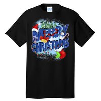 Cute Merry Christmas Word Decoration Tall T-Shirt