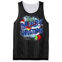 Cute Merry Christmas Word Decoration Mesh Reversible Basketball Jersey Tank