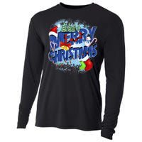 Cute Merry Christmas Word Decoration Cooling Performance Long Sleeve Crew