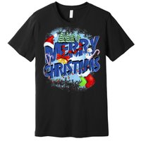 Cute Merry Christmas Word Decoration Premium T-Shirt