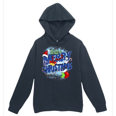 Cute Merry Christmas Word Decoration Urban Pullover Hoodie