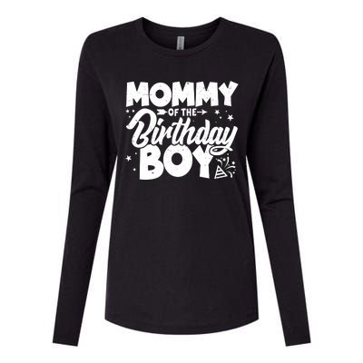 Cute Mommy Of The Birthday Boy  Womens Cotton Relaxed Long Sleeve T-Shirt