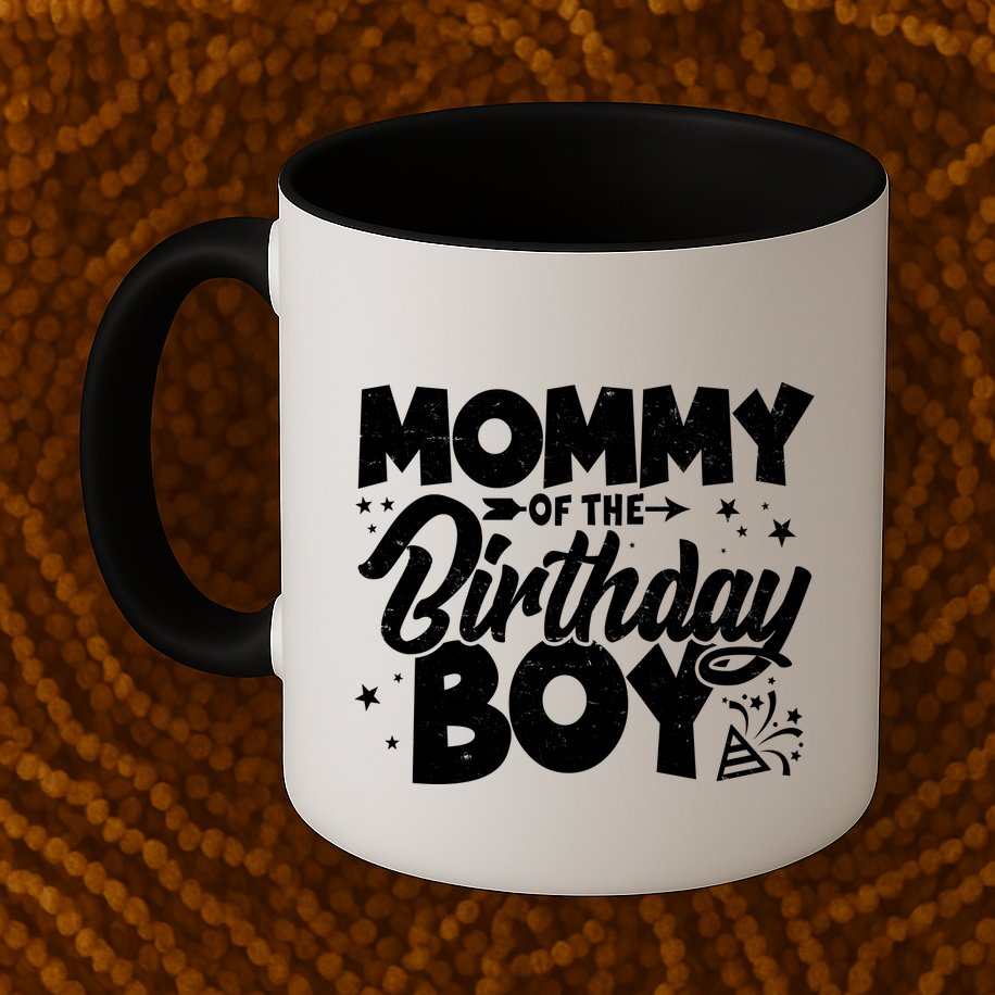 Cute Mommy Of The Birthday Boy  Mug