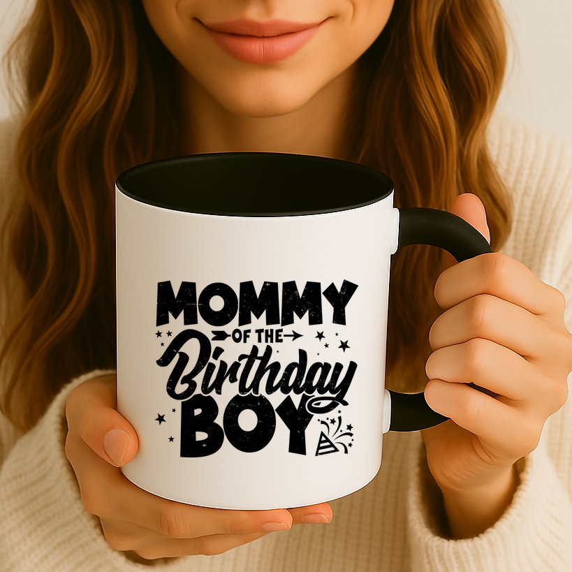 Cute Mommy Of The Birthday Boy  Mug