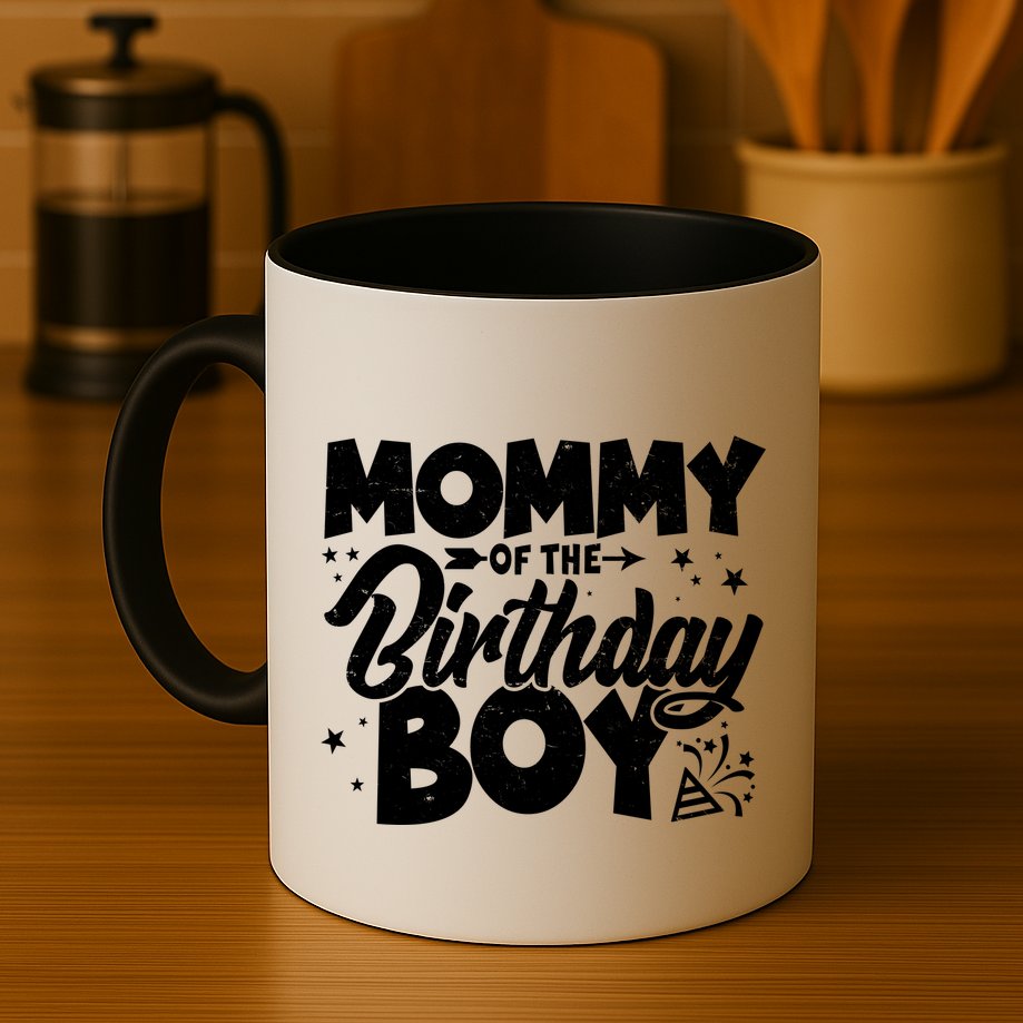 Cute Mommy Of The Birthday Boy  Mug