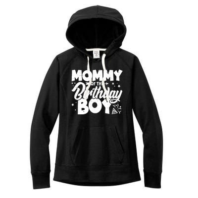 Cute Mommy Of The Birthday Boy  Women's Fleece Hoodie