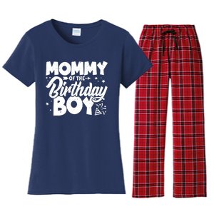 Cute Mommy Of The Birthday Boy  Women's Flannel Pajama Set