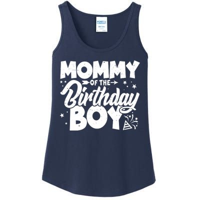 Cute Mommy Of The Birthday Boy  Ladies Essential Tank