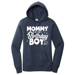 Cute Mommy Of The Birthday Boy  Women's Pullover Hoodie