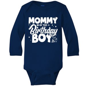 Cute Mommy Of The Birthday Boy  Baby Long Sleeve Bodysuit