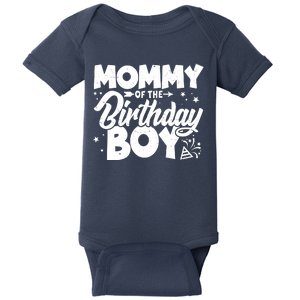 Cute Mommy Of The Birthday Boy  Baby Bodysuit