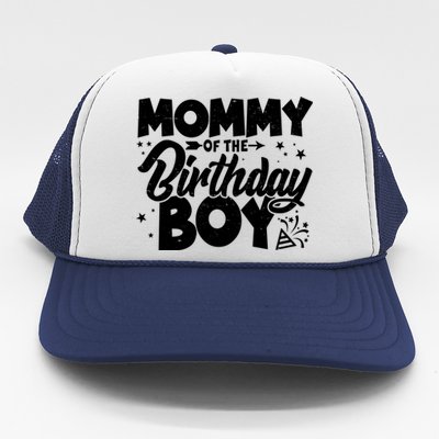 Cute Mommy Of The Birthday Boy  Trucker Hat