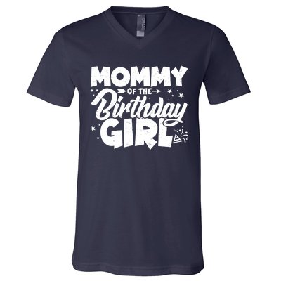 Cute Mommy Of The Birthday Girl V-Neck T-Shirt