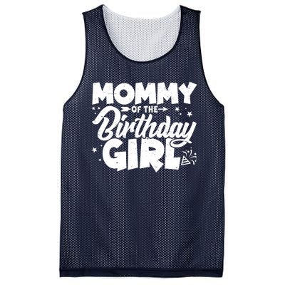 Cute Mommy Of The Birthday Girl Mesh Reversible Basketball Jersey Tank