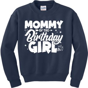 Cute Mommy Of The Birthday Girl Kids Sweatshirt