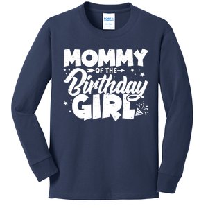 Cute Mommy Of The Birthday Girl Kids Long Sleeve Shirt