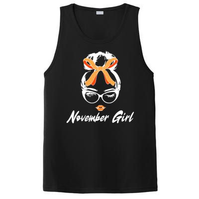 Cute November Girl Birthday PosiCharge Competitor Tank