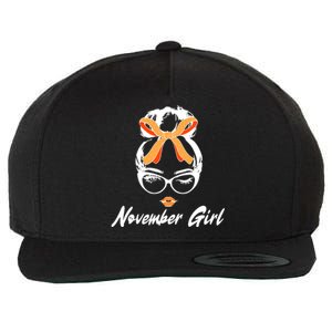 Cute November Girl Birthday Wool Snapback Cap