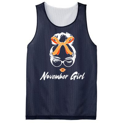 Cute November Girl Birthday Mesh Reversible Basketball Jersey Tank