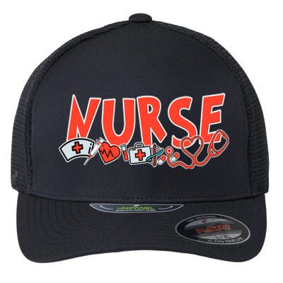 Cute Nurse Day Flexfit Unipanel Trucker Cap