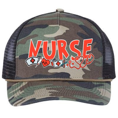 Cute Nurse Day Retro Rope Trucker Hat Cap