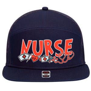 Cute Nurse Day 7 Panel Mesh Trucker Snapback Hat