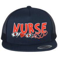 Cute Nurse Day Flat Bill Trucker Hat