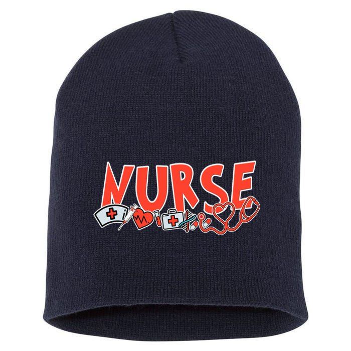 Cute Nurse Day Short Acrylic Beanie