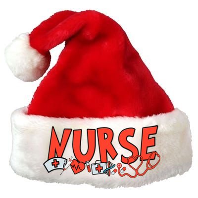 Cute Nurse Day Premium Christmas Santa Hat