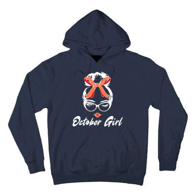 Cute October Girl Birthday Tall Hoodie