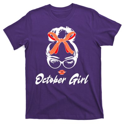 Cute October Girl Birthday T-Shirt