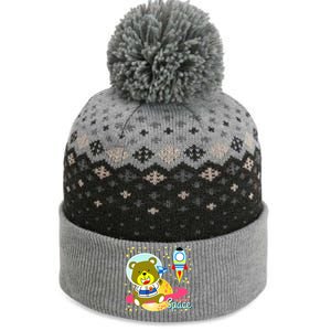 Cute Outer Space Bear Astronaut The Baniff Cuffed Pom Beanie