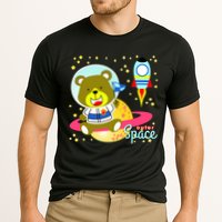 Cute Outer Space Bear Astronaut Cooling Performance Crew T-Shirt