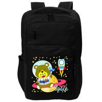 Cute Outer Space Bear Astronaut Impact Tech Backpack