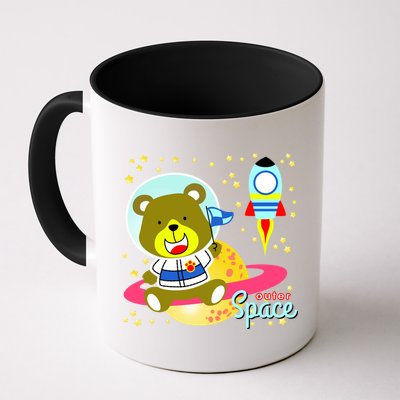 Cute Outer Space Bear Astronaut Mug