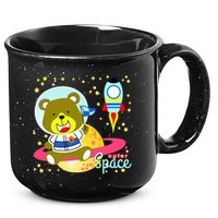 Cute Outer Space Bear Astronaut 15oz Campfire Ceramic Mug