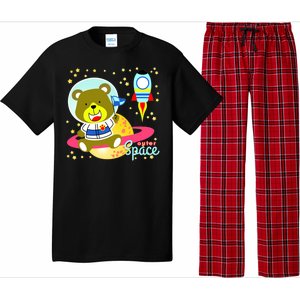 Cute Outer Space Bear Astronaut Pajama Set