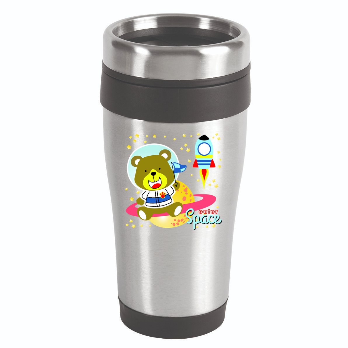 Cute Outer Space Bear Astronaut 16oz Travel Tumbler