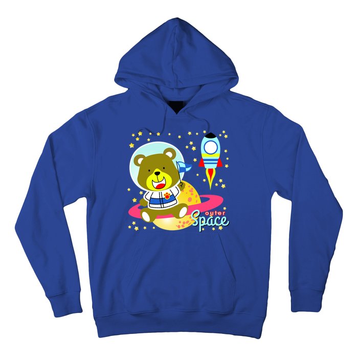 Cute Outer Space Bear Astronaut Hoodie