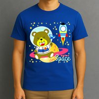 Cute Outer Space Bear Astronaut T-Shirt