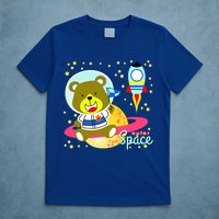 Cute Outer Space Bear Astronaut T-Shirt