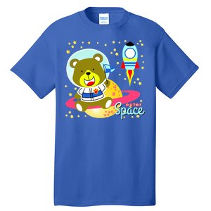 Cute Outer Space Bear Astronaut Tall T-Shirt