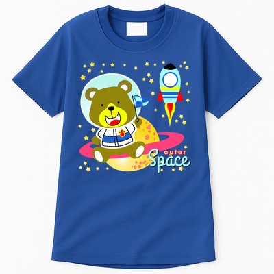 Cute Outer Space Bear Astronaut Tall T-Shirt
