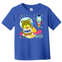 Cute Outer Space Bear Astronaut Toddler T-Shirt