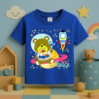 Cute Outer Space Bear Astronaut Toddler T-Shirt